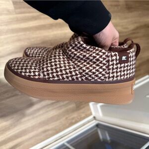 Sorel Out N About Mini Puffy Brown/Maroon Houndstooth